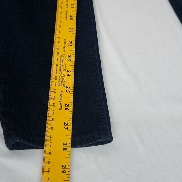 Gap 1969 Skinny Leg Stretch Coduroy Legging Jeans Navy Blue Women 27/4 - Picture 13 of 15